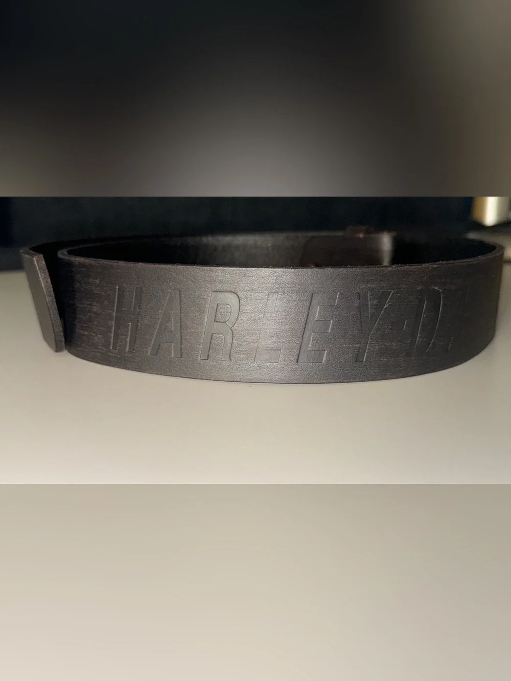NWOT Harley-Davidson Embossed Leather Belt-  Sz 32